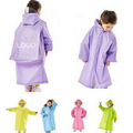 Child Rain Poncho With Schoolbag Position